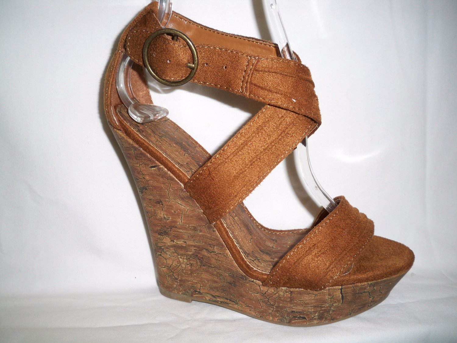 Tan British Suede Wedges