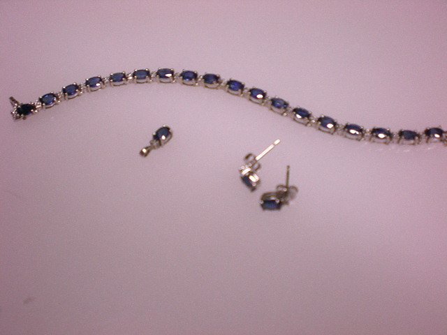 Sapphire Bracelet Set