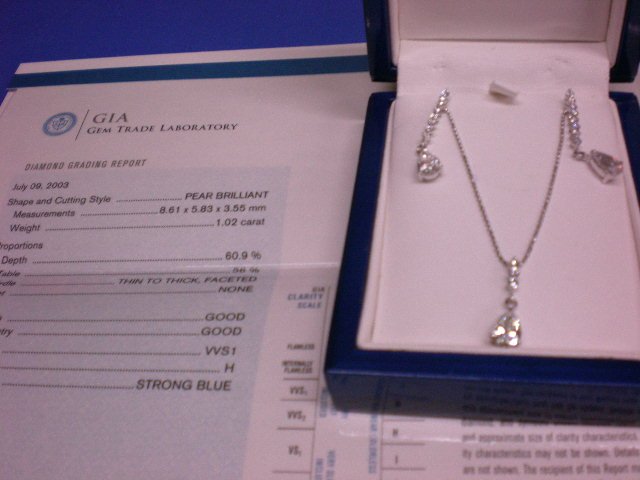 G.I.A. Diamond Necklace