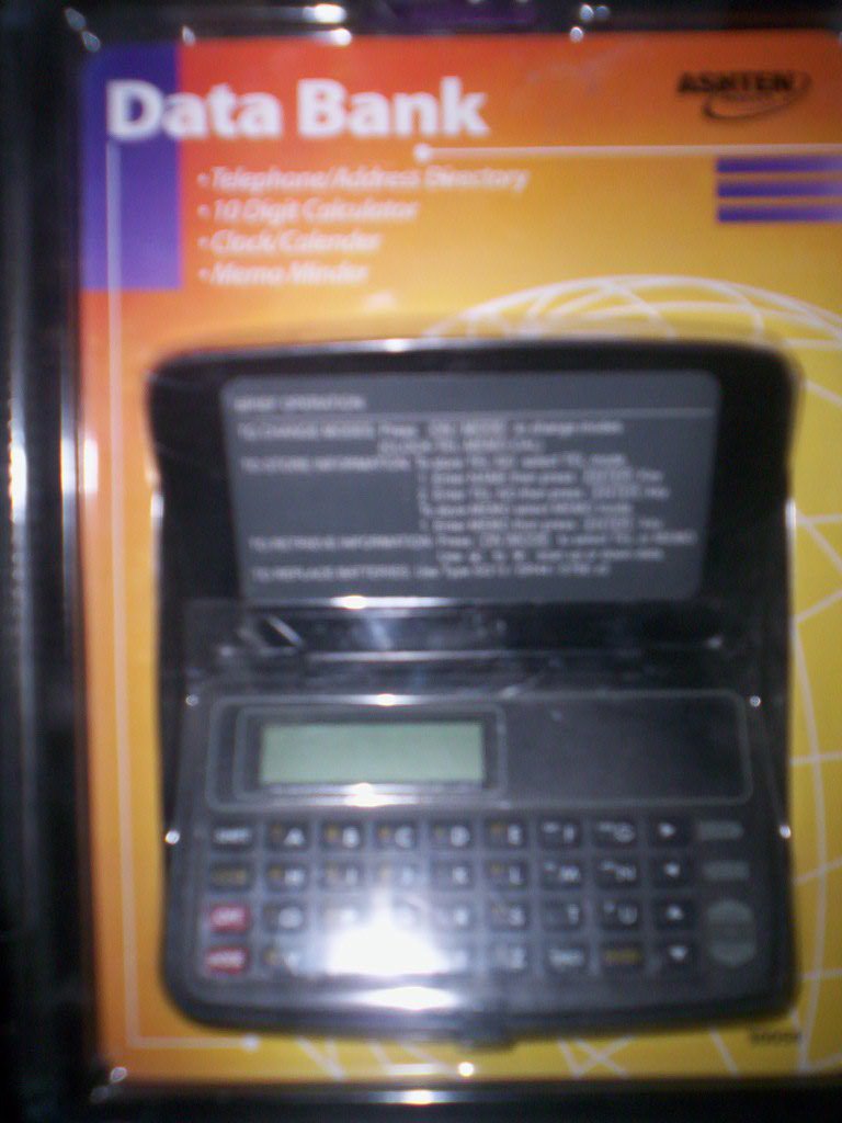 Ashten Electronic Data Bank Address Directory Calender