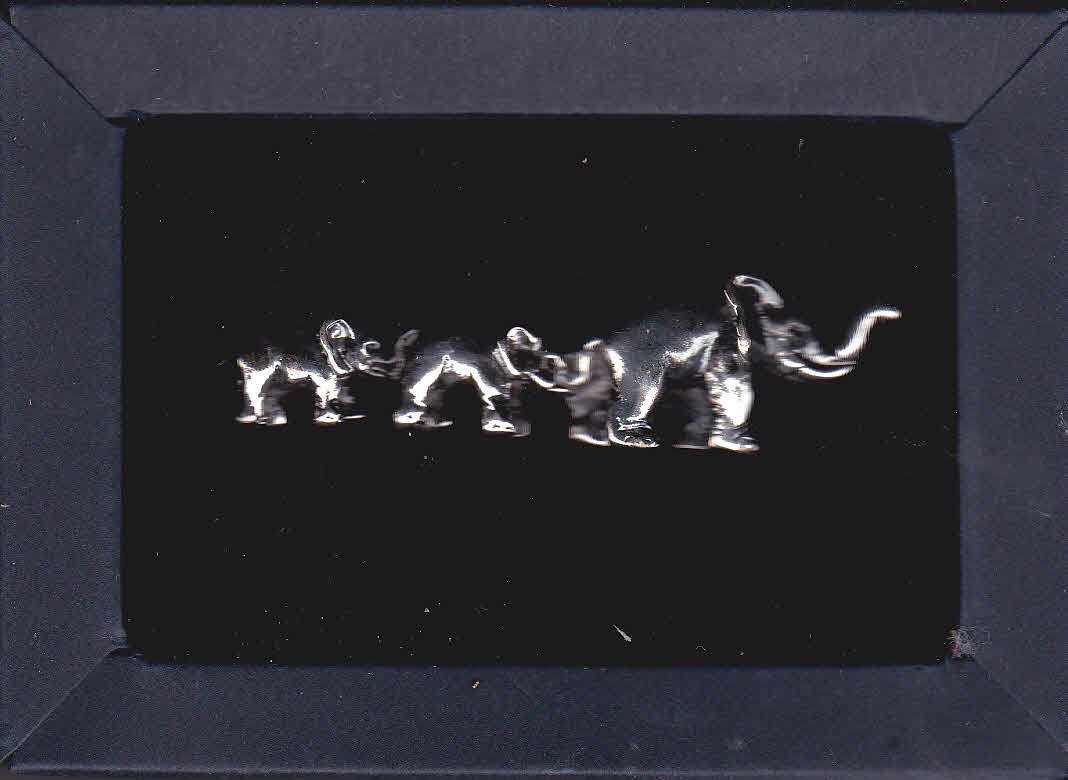 New Forzieri Elephant Tie Clip Clasp Tack Silver Plated