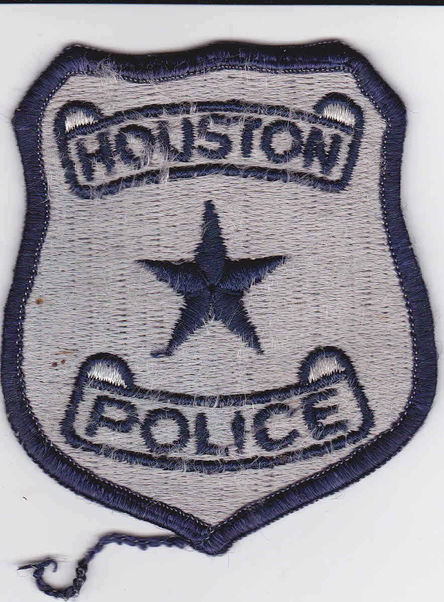 City of Houston TX Silver Navy Police Patch Shoulder