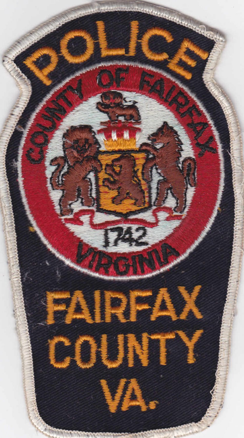 Fairfax County VA Police Shoulder Patch Uniform