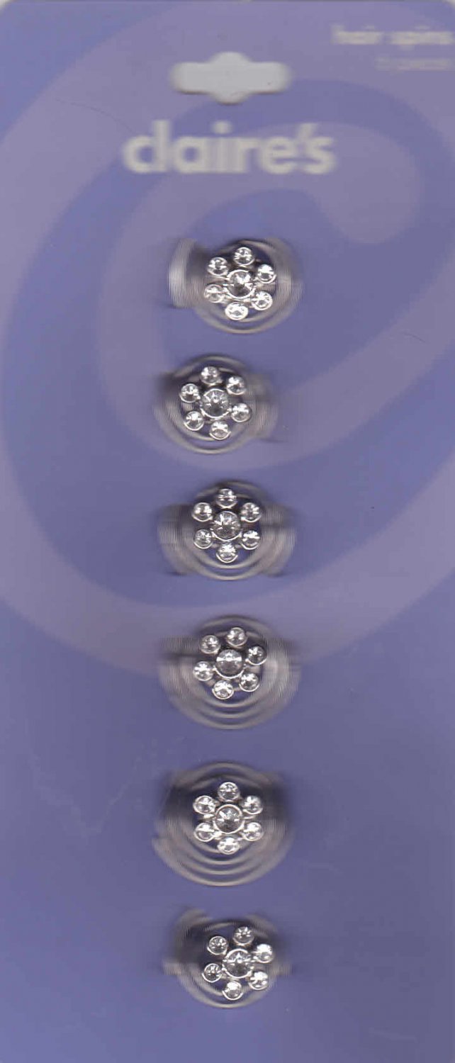 Claire's Hair Spins Decorative Prom Pins Set 6 Crystal