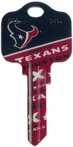 Key Blanks: Model: NFL - Houston Texans Key Blanks - Schlage