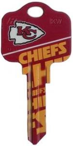 Key Blanks: Model: NFL - Kansas City Chiefs Key Blanks - Kwikset