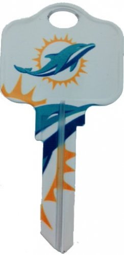 Key Blanks: Model: NFL - Miami Dolphins Key Blanks - Schlage