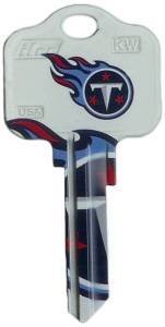 Key Blanks: Model: NFL - Tennessee Titans Key Blanks - Kwikset