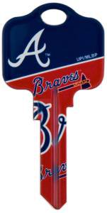 Key Blanks: Model: MLB -ATLANTA BRAVES Key Blanks - Kwikset