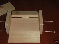 LOT OF 2 WOODEN SOAP MOLD TO MAKE 2 LB LOAF COLAPSABLE