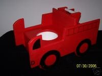 WOODEN FIRETRUCK POTTY CHAIR
