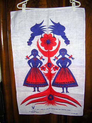 Sue Ryder Homes Poland linen towel designed by child unused hc1608