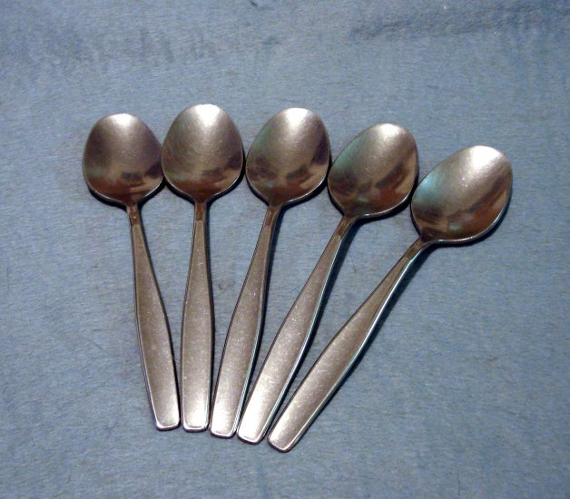 Rogers Cutlery Company stainless teaspoons modern style vintage