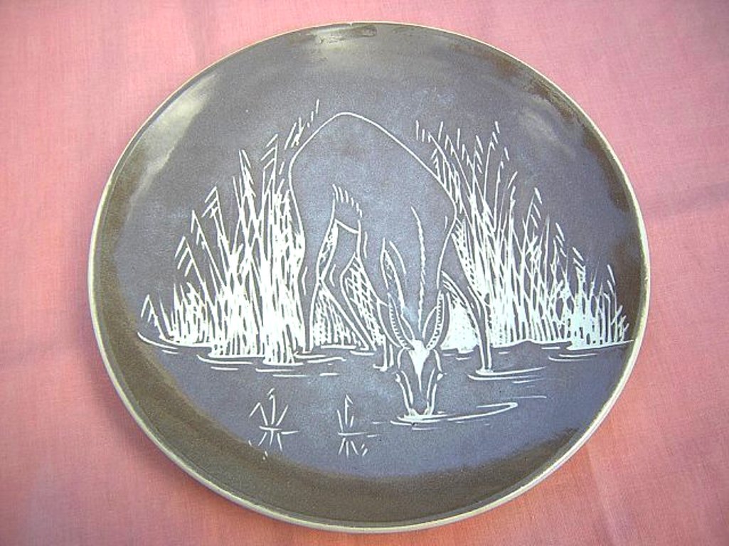 Impala ram South Africa collector plate limited edition France Marot hc1397