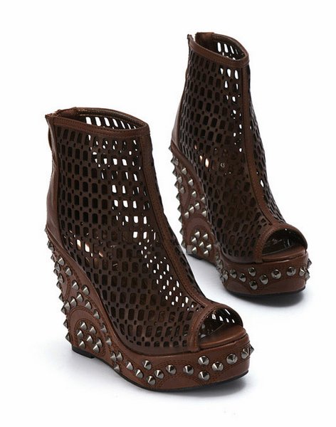 Studded Platform Wedges