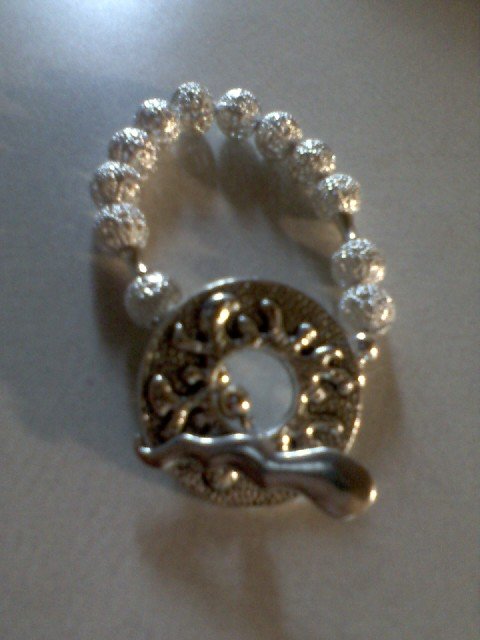 Silver Ball "Cool Clasp" Bracelet