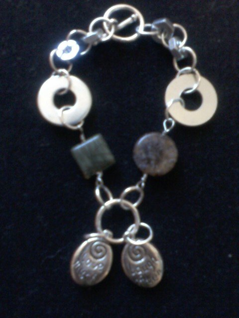 "Laugh Often, Love Much" Recovery Inspired Hardware Bracelet