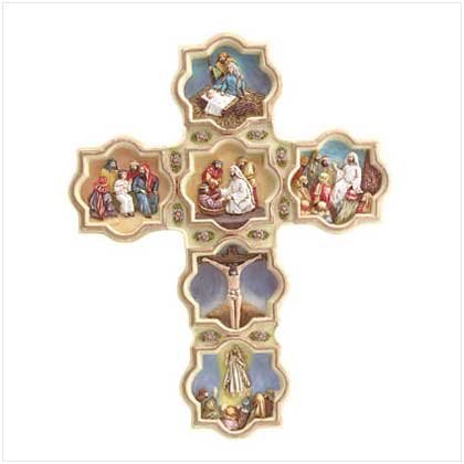 Alabastrite Life of Jesus Wall Cross