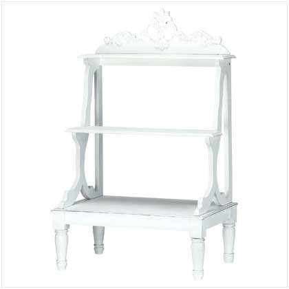Distress White Plant Stand