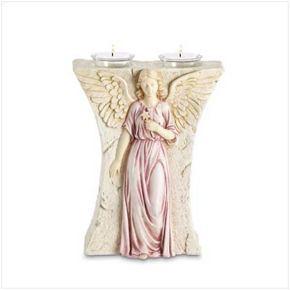 Bas-Relief Angel Votive Holder