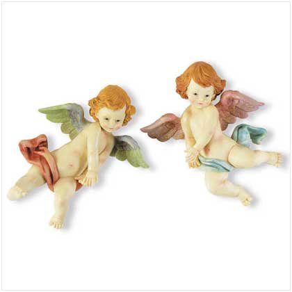 Floating Cherub Wall Plaques