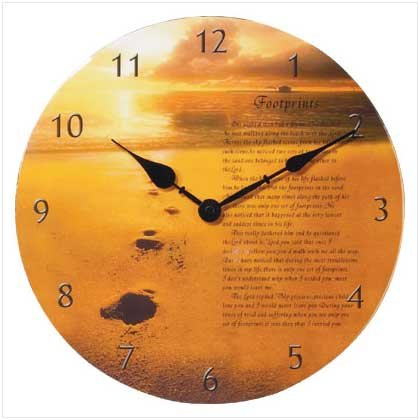 God's Footprints Clock