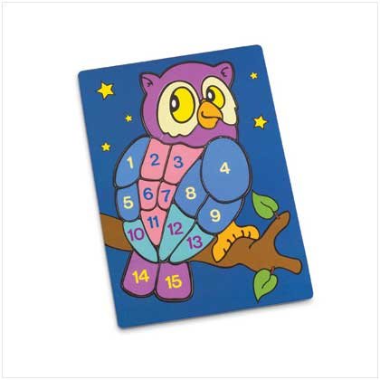 Owl Numbered Jigsaw Puzzle
