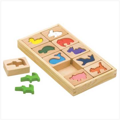 Wooden Animal Blocks