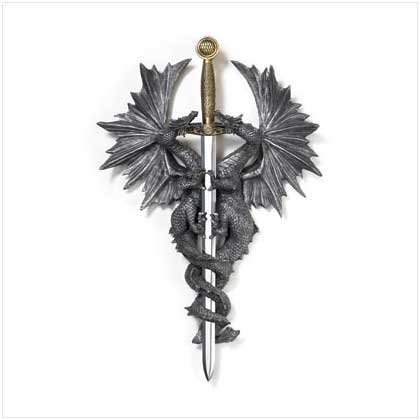 Dragon Dagger Wall Plaque