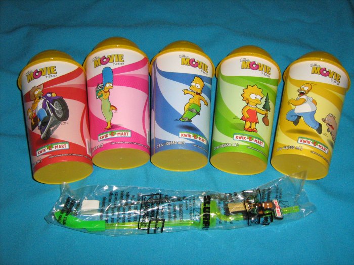 Simpson's Movie Kwik E Mart Collector Cups + Bonus