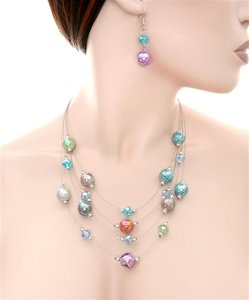 ASST COLORS FASHION NECKALCE SET J004200
