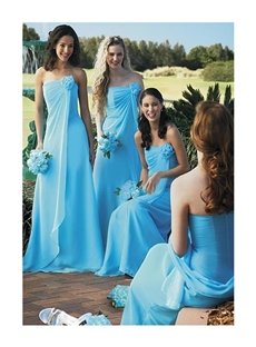 Floor Length Skirt Bridesmaid Dress (00207949)