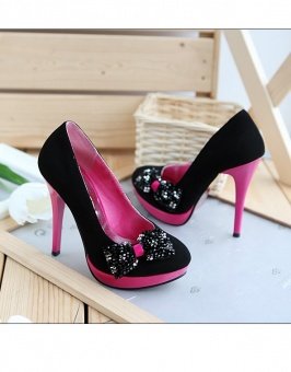 Bowknot High Heels sz 4.5-7 (CD11040707-1)