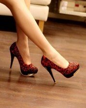 Leopard Gain High Heels sz 5-7 (CD11051921)