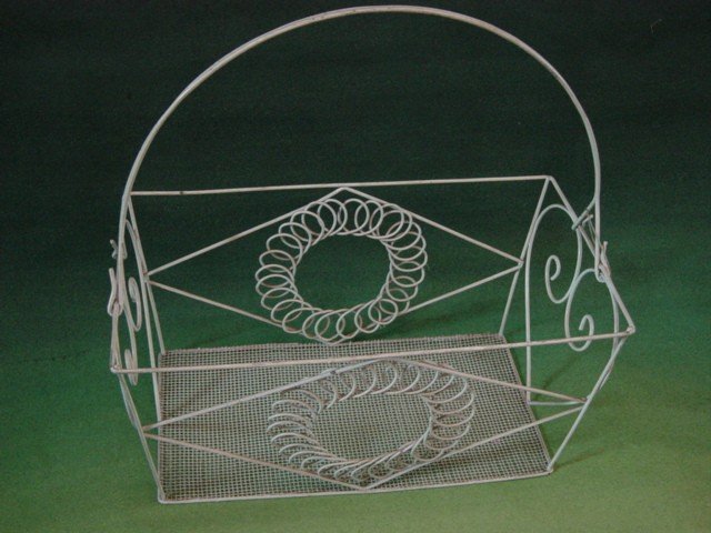 Iron Wire Crafts Flower Basket