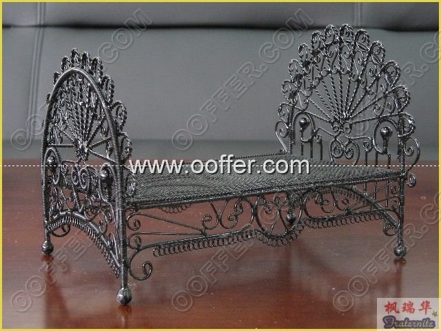 Iron Wire Craft Black Bed