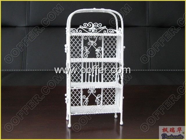 Iron Wire Craft White Shelf