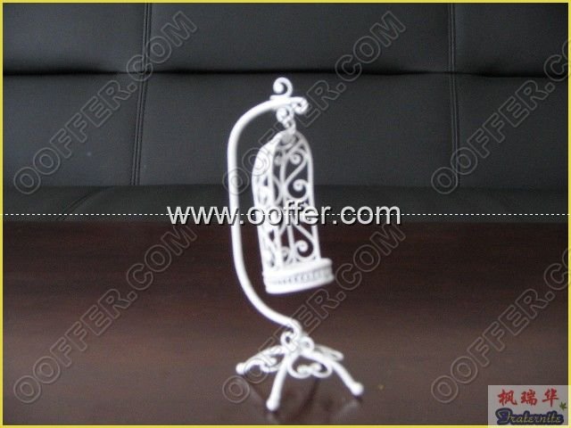 Iron Wire Craft White BirdCage