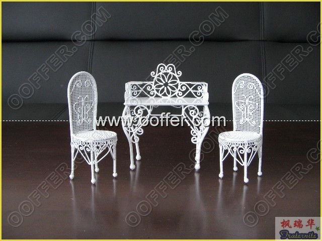Iron Wire Craft White Home Set