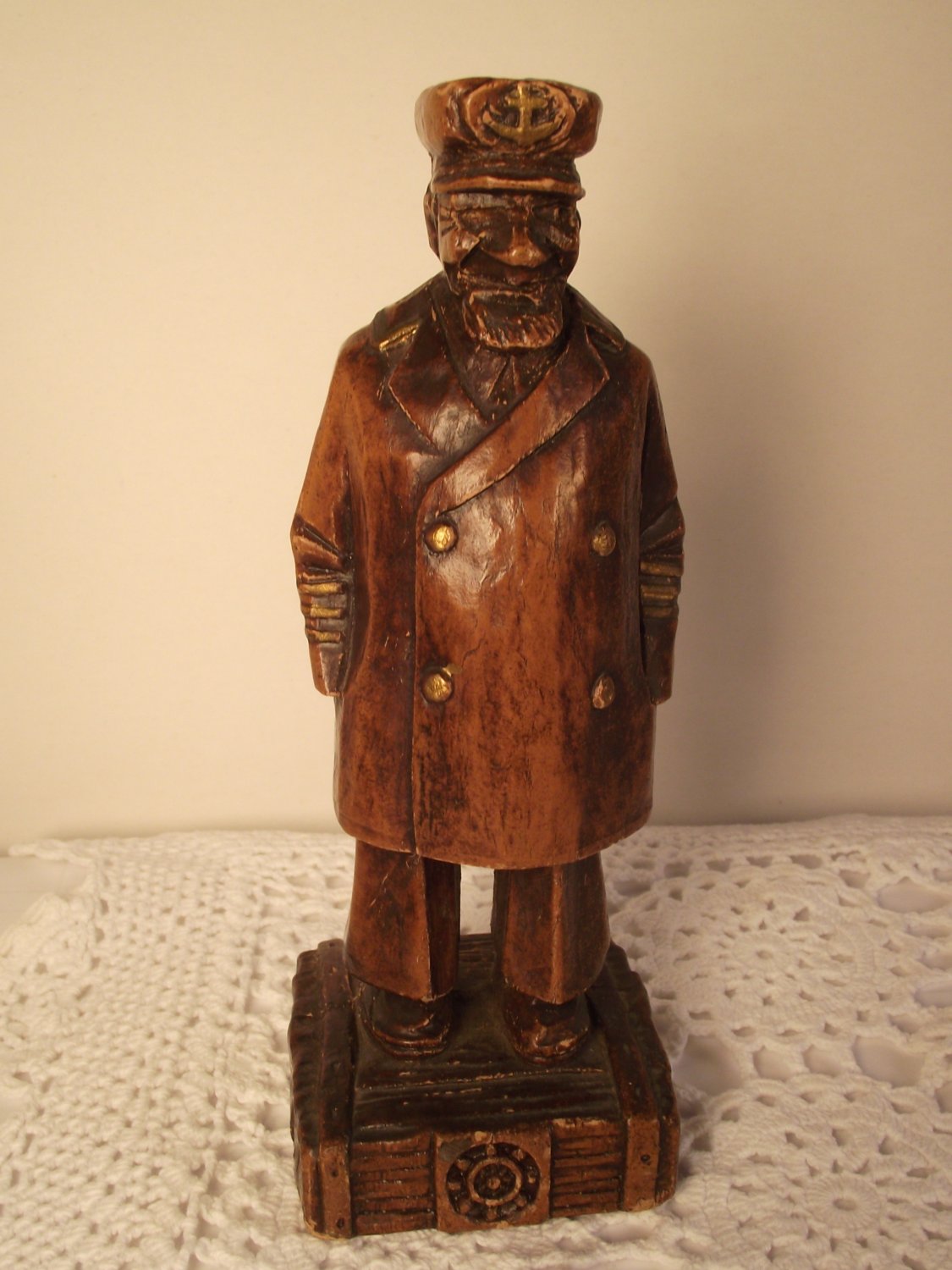 Vintage Sea Captain Sailor Figurine Nautical Ships Ocean Boats Lighthouse