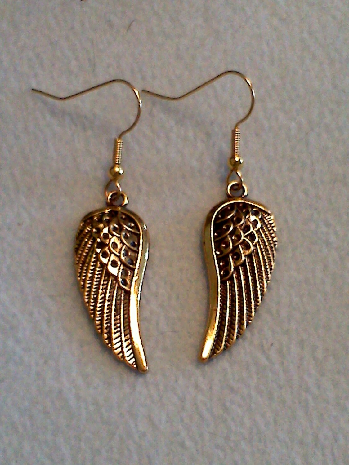 Gold angel wings