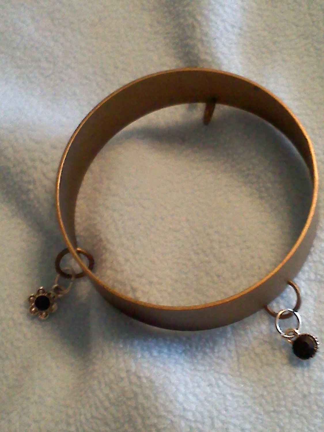 copper bracelet with charms