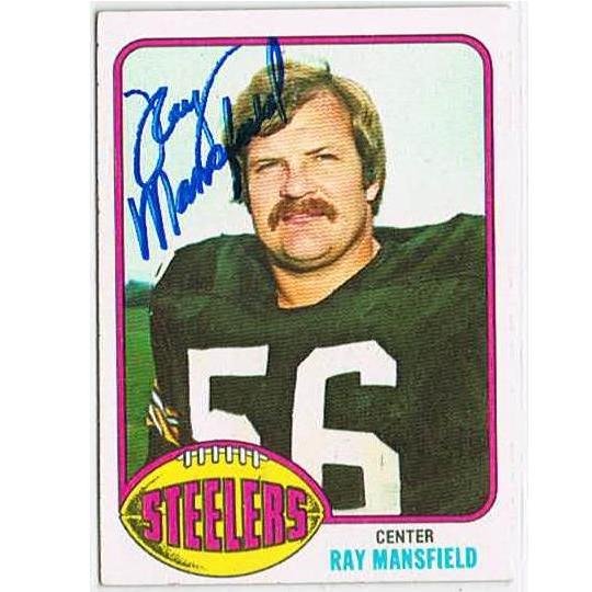 RAY MANSFIELD autograph 1976 Topps card d.1996