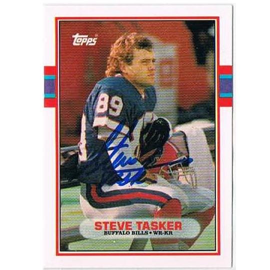 STEVE TASKER autograph 1989 Topps Rookie card