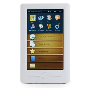 5 Inch Touchscreen E-Book Reader and HD Media Player