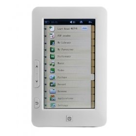 Compact E-Book Reader with Touchscreen + HD Media Player (4GB)