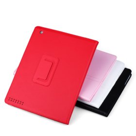 Protective smooth leather case for Ipad 2 - Four color avaialble