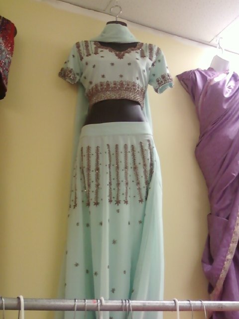 Seafoam Green Lengha