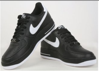 Air Force 25 Black/White Low