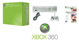 Xbox 360 "Core" Video Game System with 6 of the Coolest Games !!!